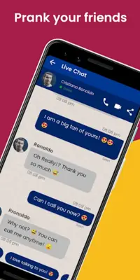 Cristiano Ronaldo Call & Chat android App screenshot 2